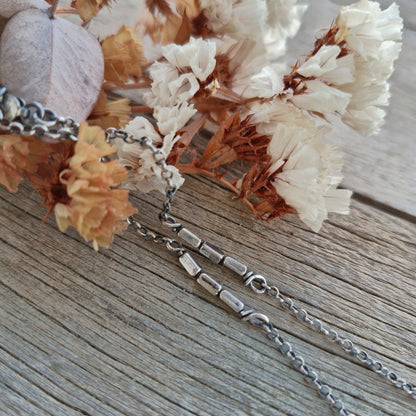 Multicolored Eye Labradorite Silver Classy Choker - Pyāra Designs