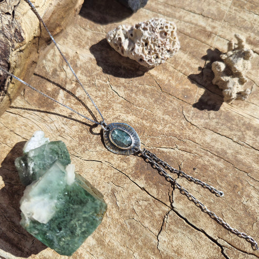 Mint Kyanite Aurora Necklace